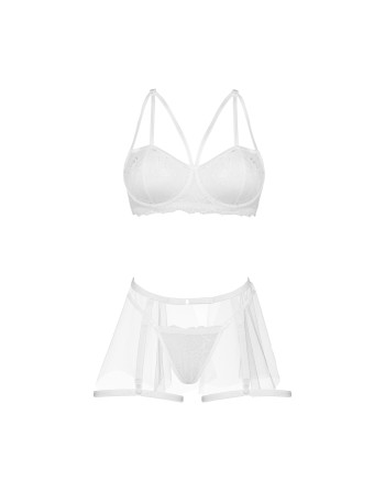 CONJUNTO DE 3 PEÇAS PEONY BLANCO BEAUTY NIGHT FASHION