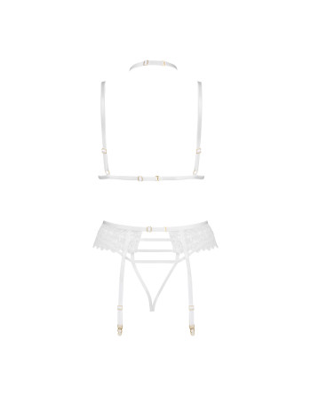 CONJUNTO DE 3 PEÇAS NOEMI BRANCO BEAUTY NIGHT FASHION