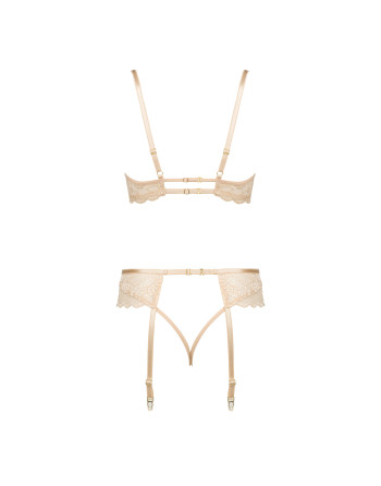 CONJUNTO DE 3 PEÇAS ROSE NUDE BEAUTY NIGHT FASHION