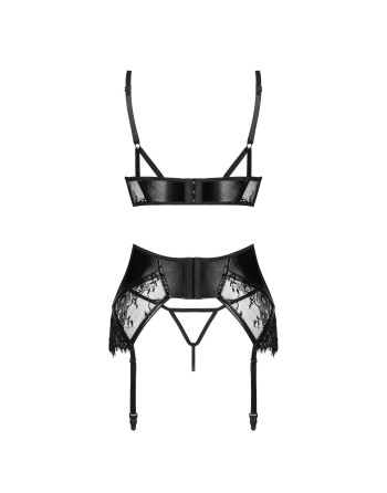 CONJUNTO DE 3 PEÇAS LEONELA PRETO BEAUTY NIGHT FASHION