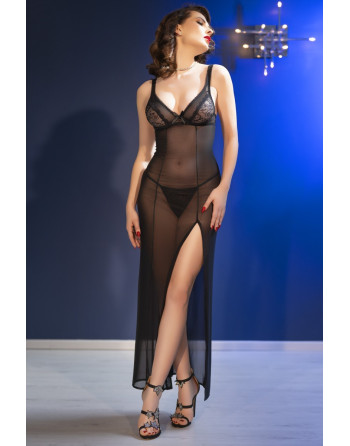 PICARDÍA Y TANGA CR-4723 NEGRA CHILIROSE