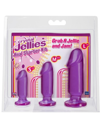 KIT CON PLUGS ANALES ANAL STARTER KIT MORADO