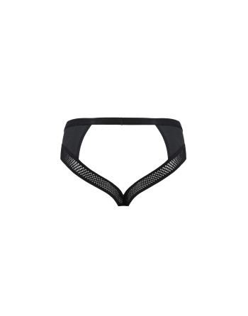 TANGA CON ABERTURA TOM NEGRO PASSION