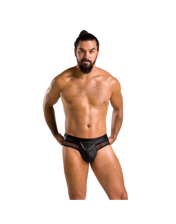 TANGA CON ABERTURA TOM NEGRO PASSION