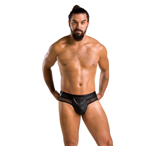 TANGA COM ABERTURA TOM PRETA PASSION