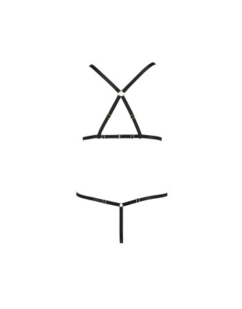 CONJUNTO DE 2 PEÇAS ARMANDA PRETO DEVIL COLLECTION PASSION