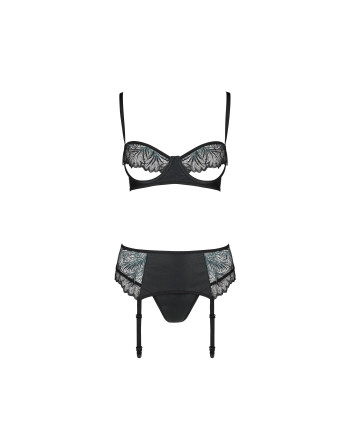 CONJUNTO DE 3 PEÇAS ASTRIDA PRETO PASSION