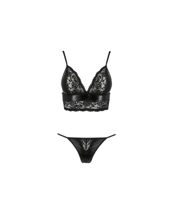 CONJUNTO DE 2 PIEZAS ASUNA NEGRO EROTIC LINE PASSION