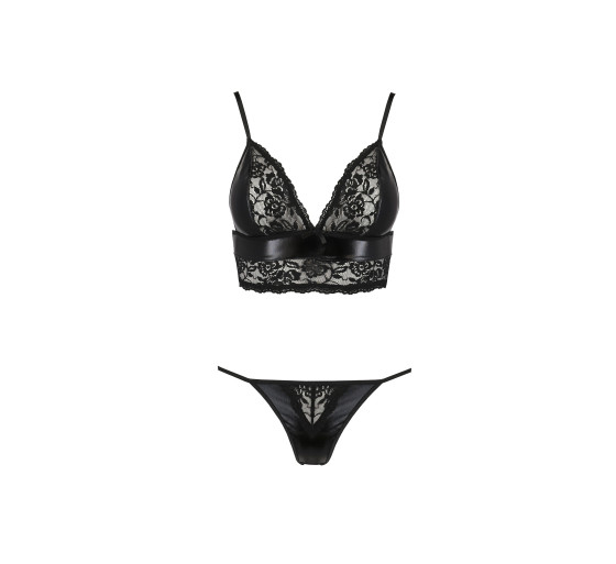 CONJUNTO DE 2 PEÇAS ASUNA PRETO EROTIC LINE PASSION