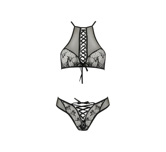 CONJUNTO DE 2 PEÇAS AZALIA PRETO EROTIC LINE PASSION