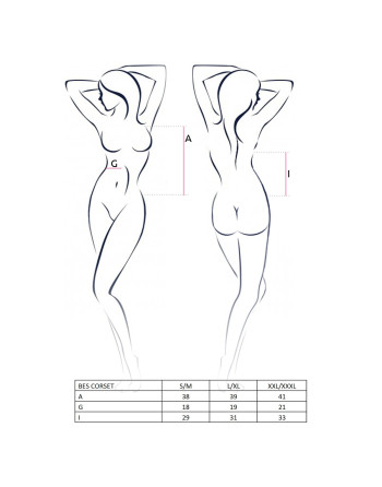 CORSÉ Y TANGA BES NEGRO PASSION