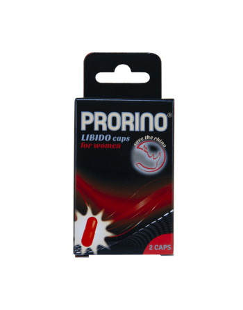 CÁPSULAS ESTIMULANTES PRORINO LIBIDO CAPS PARA MUJERES 2 CÁPSULAS