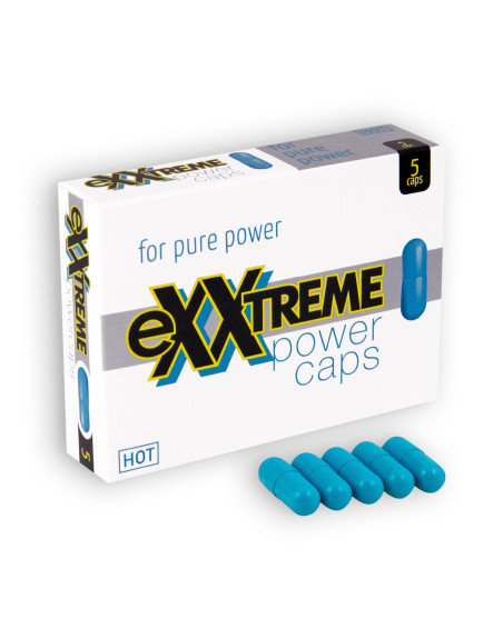 CÁPSULAS ESTIMULANTES EXXTREME POWER CAPS PARA HOMBRES 5 CÁPSULAS