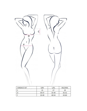 CONJUNTO DE 2 PEÇAS CANDACE BRANCO PASSION