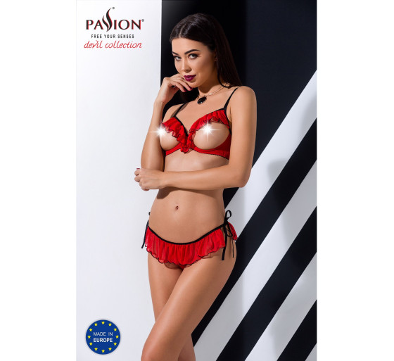 CONJUNTO DE 2 PEÇAS CHERRY VERMELHO DEVIL COLLECTION PASSION