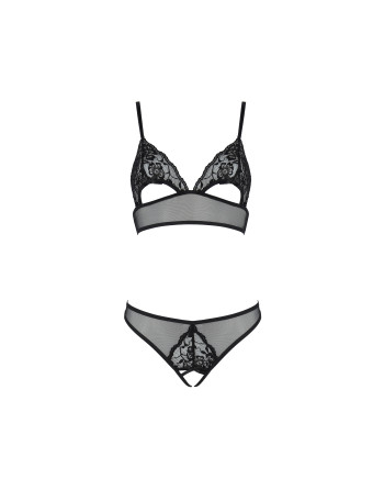 CONJUNTO DE 2 PEÇAS CHRISTA PRETO EROTIC LINE PASSION