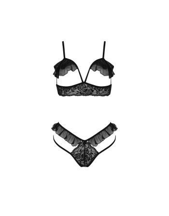 CONJUNTO DE 2 PEÇAS DOLLY PRETO EROTIC LINE PASSION