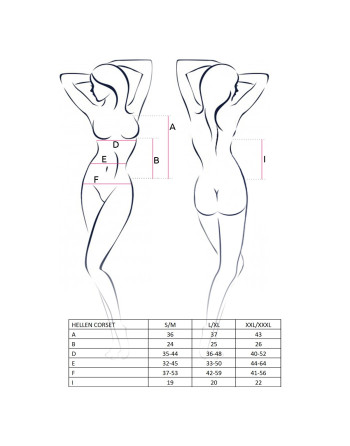 CORSÉ Y TANGA HELLEN NEGRO EROTIC LINE PASSION