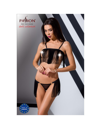 CONJUNTO DE 2 PIEZAS KASSANDRA NEGRO DEVIL COLLECTION PASSION