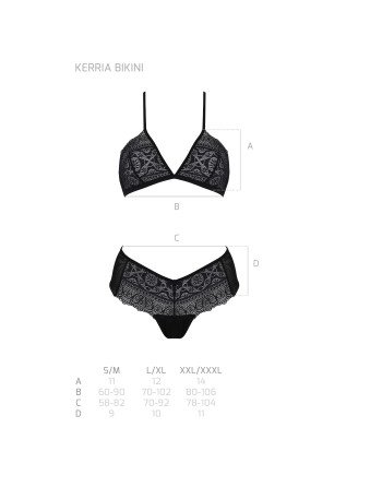 CONJUNTO DE 2 PIEZAS KERRIA BIKINI NEGRO ECO COLLECTION PASSION