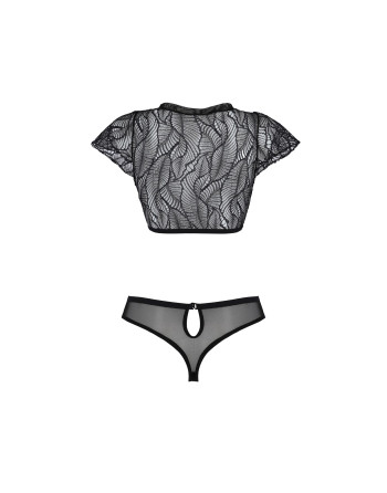 CONJUNTO DE 2 PEÇAS LEAFA BIKINI PRETO ECO COLLECTION PASSION