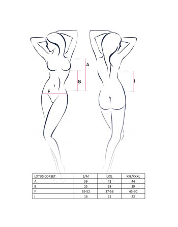 CORSÉ Y TANGA LOTUS NEGRO PASSION