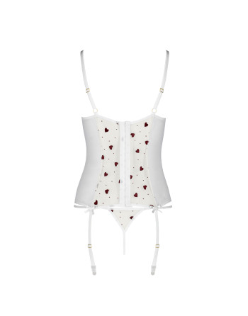 CORSÉ Y TANGA LOVELIA BLANCO PASSION