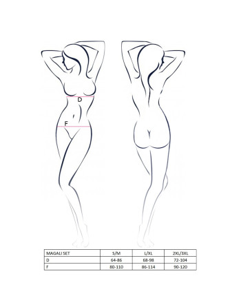 CONJUNTO DE 3 PEÇAS MAGALI VERMELHO DEVIL COLLECTION PASSION