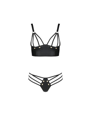 CONJUNTO DE 2 PEÇAS MALWIA BIKINI PRETO TAMANHO QUEEN PASSION