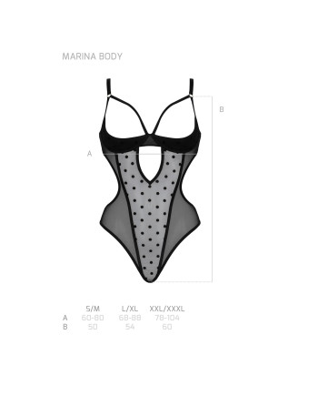 BODY MARINA PRETO DEVIL COLLECTION PASSION