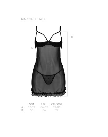 PICARDÍA Y TANGA MARINA NEGRO DEVIL COLLECTION PASSION