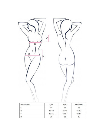 CONJUNTO DE 2 PIEZAS NEDDY NEGRO PASSION