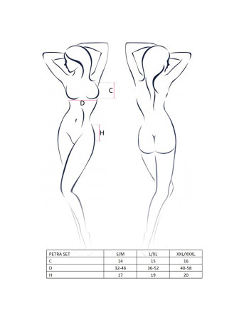 CONJUNTO DE 3 PIEZAS PETRA NEGRO PASSION