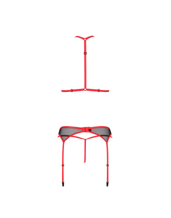 CONJUNTO DE 3 PIEZAS SATARA ROJO EROTIC LINE PASSION