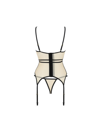 CORSÉ Y TANGA SERARA BEIGE PASSION