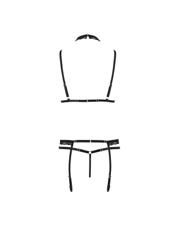 CONJUNTO DE 4 PIEZAS SHELLY NEGRO DEVIL COLLECTION PASSION