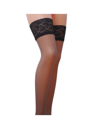 MEDIAS DE LIGUEROS ST004 GRIS/NEGRO (17 DEN) PASSION