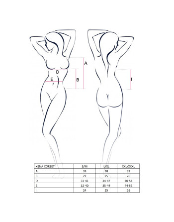 CORSÉ Y TANGA XENA BLANCO PASSION