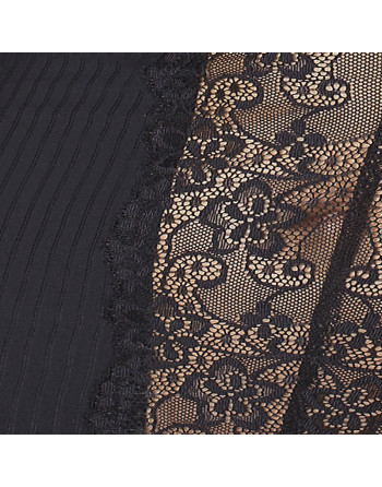 CAMISA DE NOITE E TANGA ZOJA PRETO PASSION