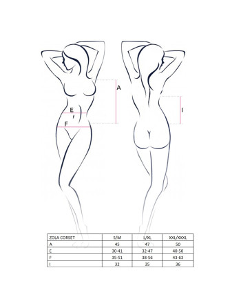 CORSÉ Y TANGA ZOLA NEGRO PASSION