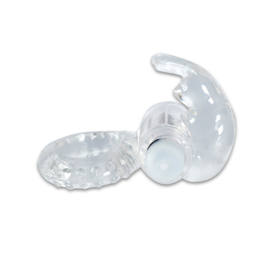 ANILLO VIBRADOR CONEJILLO TRANSPARENTE LIBID TOYS