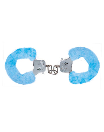 ALGEMAS COM PELÚCIA FURRY FUN AZUL CLARO TOYJOY