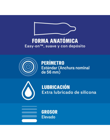CAJA DE 12 PRESERVATIVOS EXTRA SEGUROS DUREX
