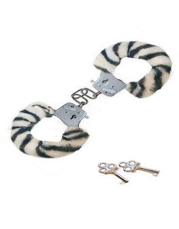 ESPOSAS DE FELPA FURRY FUN CEBRA TOYJOY
