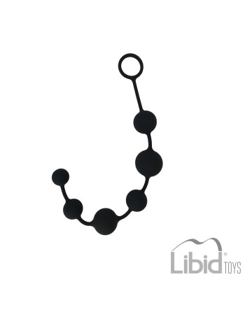 TIRA DE 6 PERLAS ANALES PAMBA NEGRO INTIMEN 