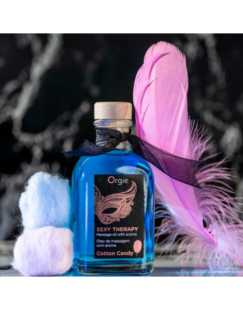 KIT DE MASAJE LIPS SEXY THERAPY ALGODÓN DULCE 100ML ORGIE