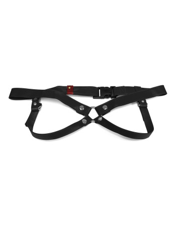 ARNÉS ARTESANAL DE CUERO NEGRO 3 CM/ L LULÚ LAFEM