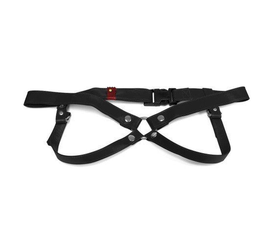 ARNÉS ARTESANAL DE CUERO NEGRO 3 CM/ L LULÚ LAFEM