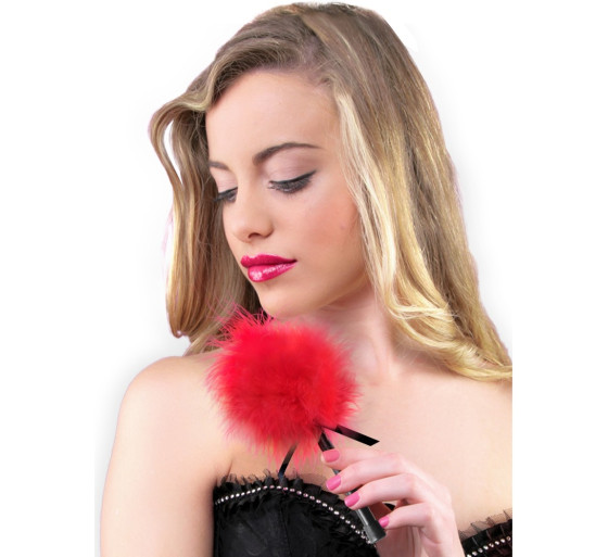 ESPANADOR DE PLUMAS MARABU VERMELHO SECRET PLAY