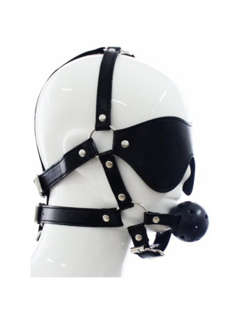 ARNÉS FACIAL CON VENDA Y MORDAZA OVER THE HEAD ARGUS TOYS